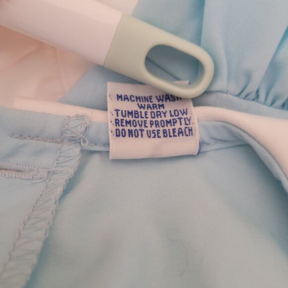 Vintage Alice in Wonderland Costume Dress Girl’s 6 Blue White Rabbit Embroidery - Picture 11 of 14